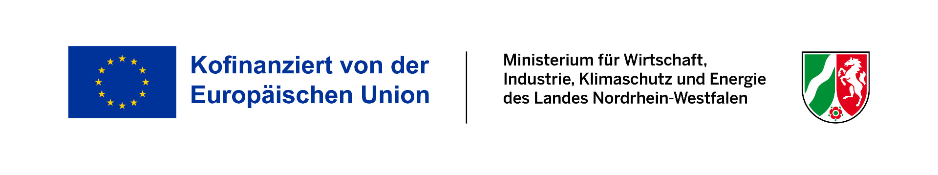 Kofinanziert von der Europäischen Union und dem Ministerium für Wirtschaft, Industrie, Klimaschutz und Energie des Landes Nordrhein-Westfalen